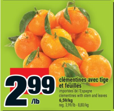 clémentines avec tige et feuilles | clementines with stem and leaves