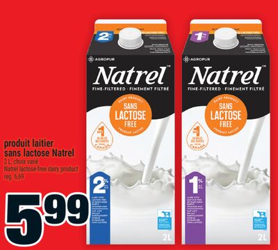 Produit laitier sans lactose Natrel | Natrel lactose-free dairy product