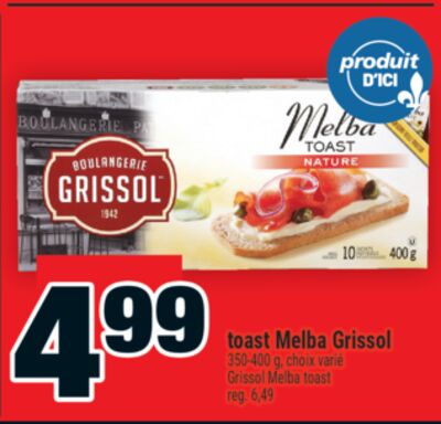 Toast Melba Grissol | Grissol Melba toast