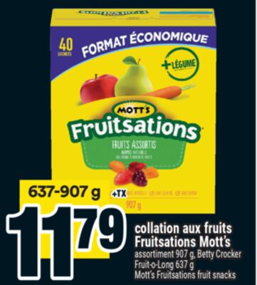 collation aux fruits Fruitsations Mott's | Mott's Fruitsations fruit snacks