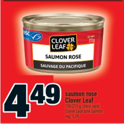 saumon rose Clover Leaf | Clover Leaf pink salmon