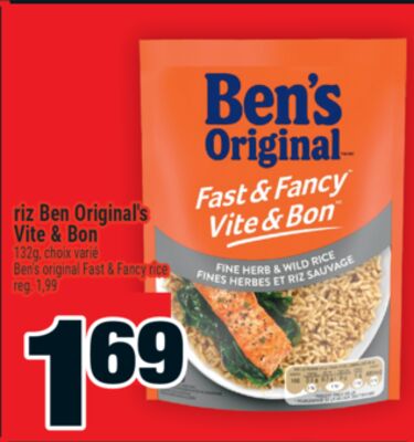 Riz Ben Original's Vite & Bon | Ben's original Fast & Fancy rice