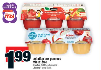 Collation aux pommes Mieux‑être | Life Smart apple snack