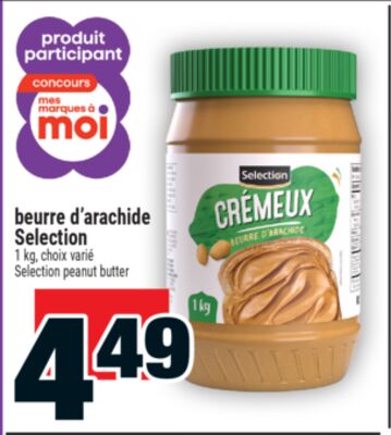 beurre d'arachide Selection | Selection peanut butter