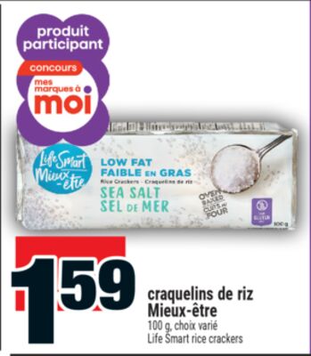 craquelins de riz Mieux‑être | Life Smart rice crackers