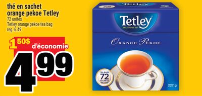 thé en sachet orange pekoe Tetley | Tetley orange pekoe tea bag