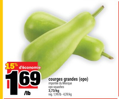 Courges grandes (opo) | opo squashes