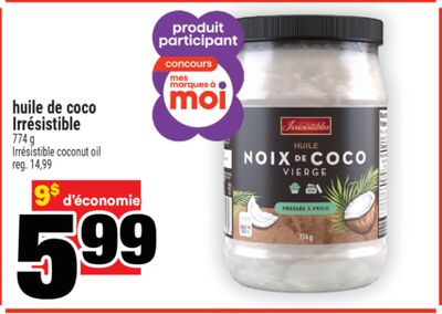 huile de coco Irrésistible | Irrésistible coconut oil