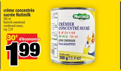 crème concentrée sucrée Nutimilk | Nutimilk sweetened