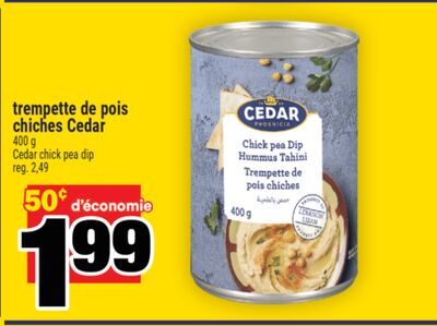 Trempette de pois chiches Cedar | Cedar chick pea dip