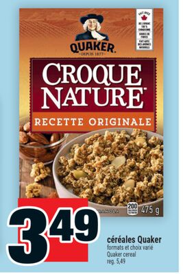 Céréales Quaker | Quaker cereal