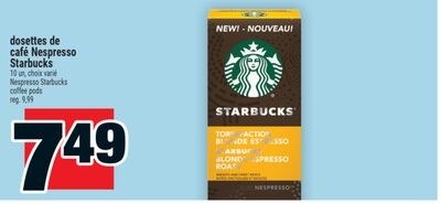 Dosettes de café Nespresso | Starbucks coffee pods