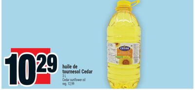Huile de tournesol Cedar | Cedar sunflower oil