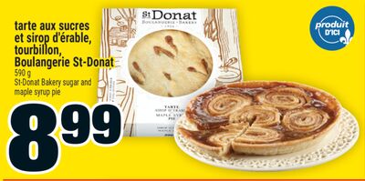 tarte aux sucres et sirop d'érable, tourbillon, Boulangerie St-Donat | St-Donat Bakery sugar and maple syrup pie
