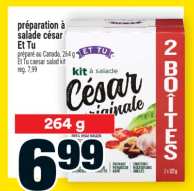 Préparation à salade césar Et Tu | Et Tu caesar salad kit