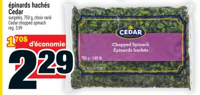 épinards hachés Cedar | Cedar chopped spinach