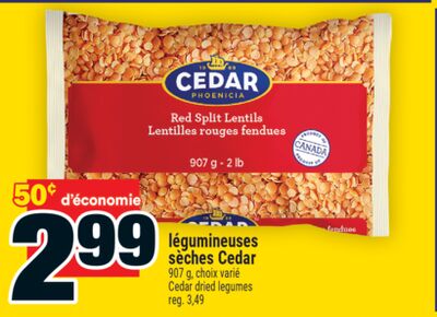 Légumineuses sèches Cedar | Cedar dried legumes