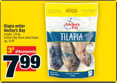 tilapia entier Anchor's Bay | Anchor's Bay frozen whole tilapia