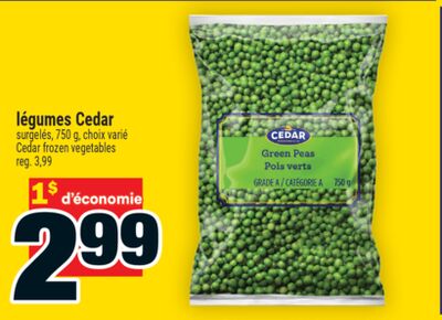 Légumes Cedar | Cedar frozen vegetables