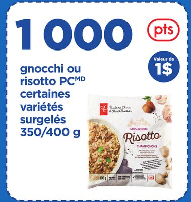 GNOCCHI OU RISOTTO PCMD, 350/400 g