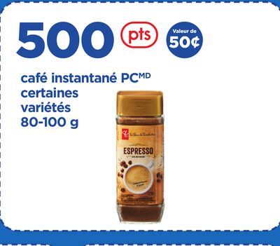 CAFÉ INSTANTANÉ PC, 80-100 G