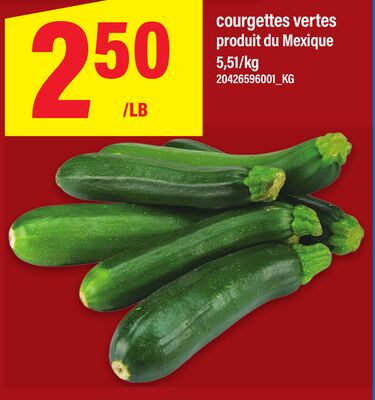 COURGETTES VERTES