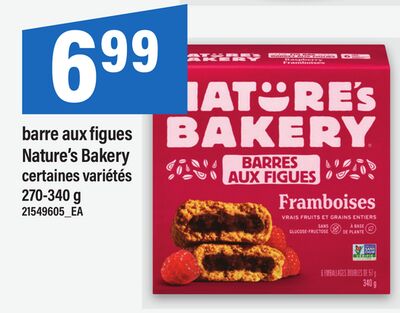 BARRE AUX FIGUES NATURE'S BAKERY, 270-340 g
