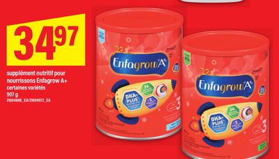 SUPPLÉMENT NUTRITIF POUR NOURRISSONS ENFAGROW A+, 907 g