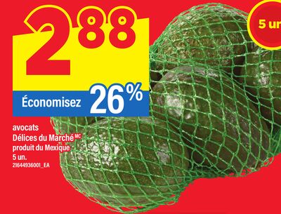 AVOCATS DÉLICES DU MARCHÉ, 5 UN.
