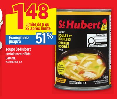 SOUPE ST-HUBERT, 540 mL