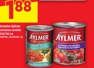 TOMATES AYLMER, 540/796 mL