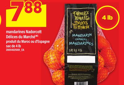MANDARINES NADORCOTT DÉLICES DU MARCHÉ, SAC DE 4 LB