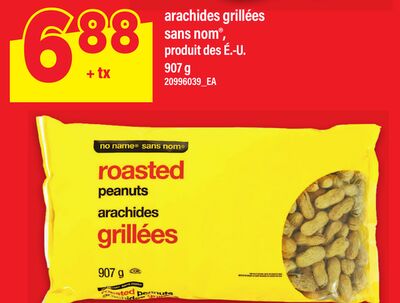 ARACHIDES GRILLÉES SANS NOM®, 907 G