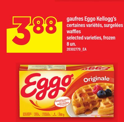 GAUFRES EGGO KELLOGG'S | WAFFLES, 8 un.