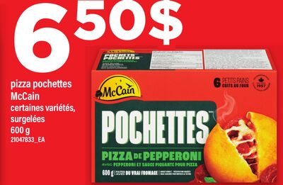 PIZZA POCHETTES MCCAIN, 600 g