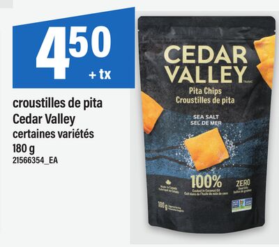 CROUSTILLES DE PITA CEDAR VALLEY, 180 G