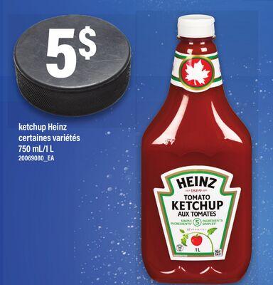 KETCHUP HEINZ, 750 ML/1 L