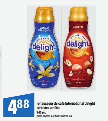 REHAUSSEUR DE CAFÉ INTERNATIONAL DELIGHT, 946 ML