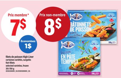 FILETS DE POISSON HIGH LINER | FISH FILLETS, 315-700 G