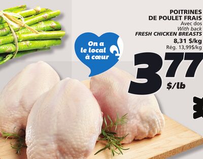 POITRINES DE POULET FRAIS