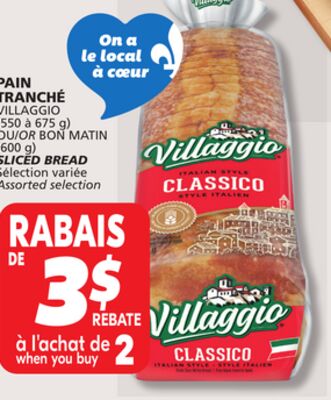 PAIN TRANCHÉ VILLAGGIO