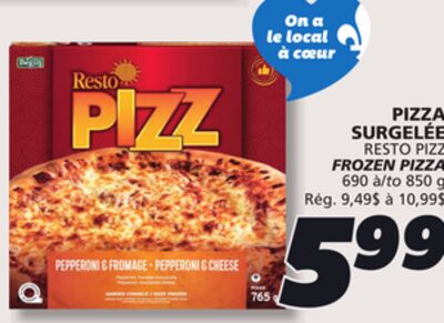 PIZZA SURGELÉE RESTO PIZZ