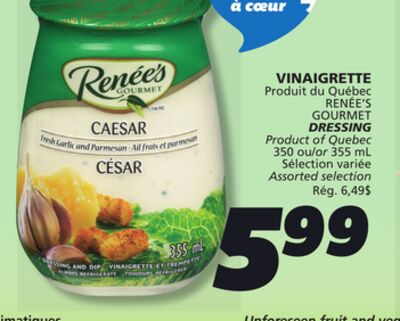 VINAIGRETTE RENÉE'S GOURMET