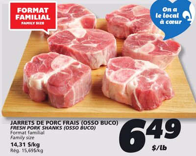 JARRETS DE PORC FRAIS (OSSO BUCO)