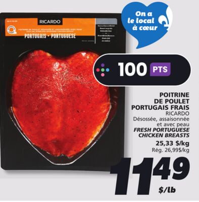 POITRINE DE POULET PORTUGAIS FRAIS