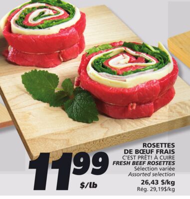 ROSETTES DE BŒUF FRAIS C'EST PRÊT! À CUIRE