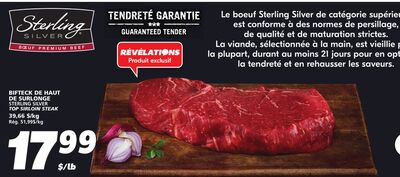 BIFTECK DE HAUT DE SURLONGE STERLING SILVER