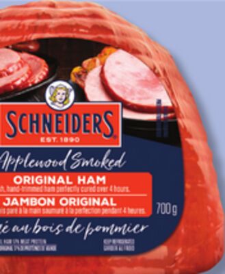 DEMI-JAMBON FUMÉ SCHNEIDERS, MÈRE MICHEL OU MAPLE LEAF
