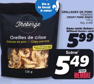 GRILLADES DE PORC THÉBERGE