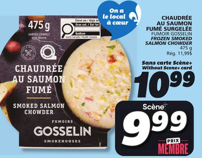 CHAUDRÉE AU SAUMON FUMÉ SURGELÉE FUMOIR GOSSELIN